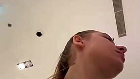 Crazy Blonde Teen Fingers Pussy Orgasm Closeup In Public