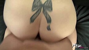 blonde chubby teen slut deepthroats in huge garage pov fuck