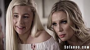 Stepmom and stepdaughter, ready for stepdaddy to join our kinky fun?