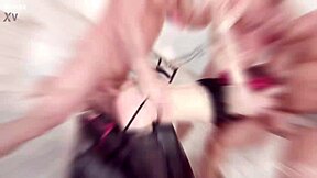 whoa kira roller gets manhandled with balls deep anal and milk gargle dap!