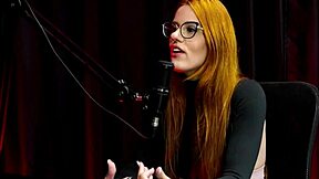She's the only liberal one talking after guys forever on porn site - bella ruiva in sheer red! 😏🔥👀