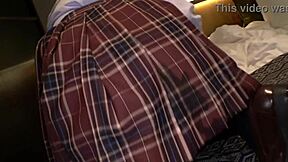 innocent japanese schoolgirl mai gets wrecked hard ear licking wet panty creampie spanking