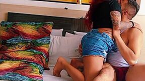 mi hermanastro fucks my hermanastra's ass right next to me... what a slut