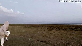 She publicly pisses in forest then wipes her pussy with toilet paper POV