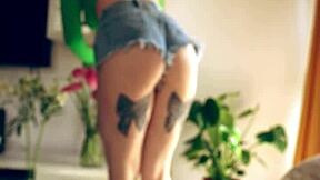 tattooed redhead stepsis sneaks blowjob on stepbro during nap pov natural tits slobber