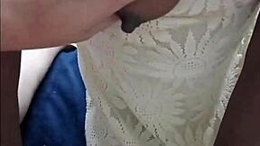 black teen slut blows white guy then tittyfucks with perfect naturals