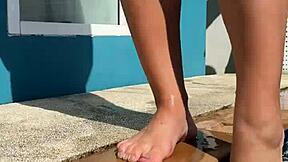 Juicy Milf Teases Pool Stranger Into Hard Fuck Face Cum Blast