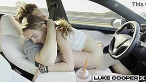 Bailey Base, ever fucked a hot Tinder date in the car like this?