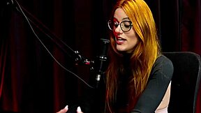 She's the only liberal one talking after guys forever on porn site - bella ruiva in sheer red! 😏🔥👀