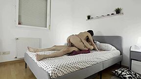 dirty tenant pays rent with tight pussy anal finger cum facial