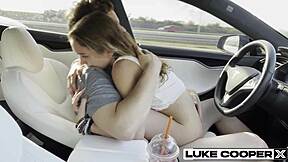 Bailey Base, ever fucked a hot Tinder date in the car like this?