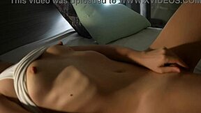 skinny brunette cums four times fingering wet narrow ass