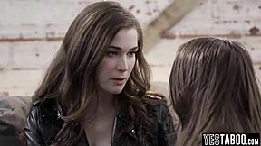 Petite Bisexual Blonde Forces Brunette Bestie Into Beaver Licking Tribbing Frenzy!