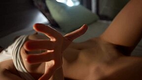 skinny brunette cums four times fingering wet narrow ass