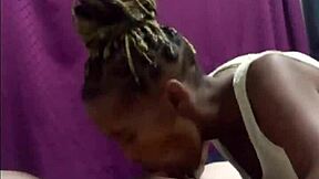 black teen slut blows white guy then tittyfucks with perfect naturals