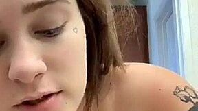 Blonde teen webcam girl bares her big tits