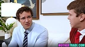 Stepmoms swap stepsons pounding lesbian group taboo sex