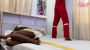 Technician Fixes Horny Housewife's Wet Pussy with Big Cock Creampie in Doggystyle!