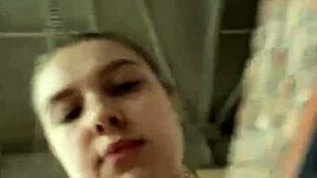 Blonde BBW risks orgasm fucking in public gym