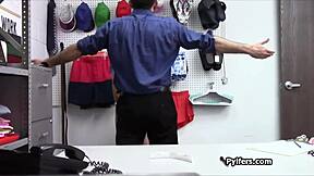 stealing latina teen caught... now she meets the guards huge cock 😏🍆💦