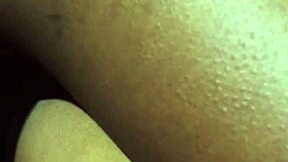 ebony babe bent over doggy cum covered huge clit!