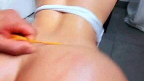 hot latina stepsis screams from intense strokes perfect ass