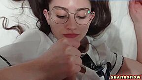 Shanaxnow ignores fetish ends up with cum on braces