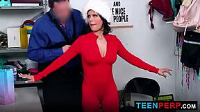 Jack corners teen perp jesse bending her over for a humiliating creampie lesson.