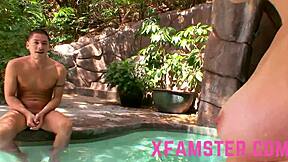 Tiny stepdaughter swallows giant cock till jizz explodes?