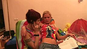 Can You Handle These Sexy Lesbians Riding Dildos Wildly?!