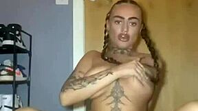 Big titty goth slut fingers to a hard squirting cum