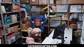 Hey, watch officer fuck cute shoplifter teen!