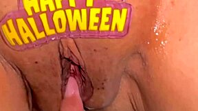 first time virgin halloween creampie fuck with asian wife 🎃💦