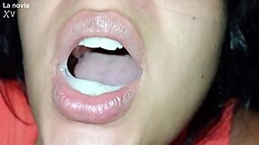close-up blowjob feels like she's sucking you off right now... swallowed every drop for valentine's 😍