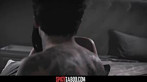 Brunette stepsis begs bro to pound her tight virgin ass