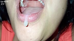 close-up blowjob feels like she's sucking you off right now... swallowed every drop for valentine's 😍