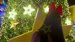 santa hooked me up with curvy milf in lingerie for christmas pov