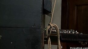 Tight bound blonde spinner tormented so bad! 😩🔗