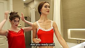 we headed to the club but that hot lesbian shower sex pulled us in 4k