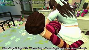 college cram session turns into pregnant mommy creampie roleplay in sims 4