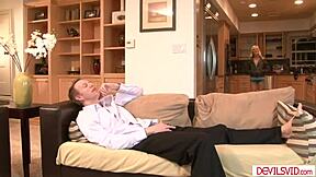 Lucky stepdad bends over petite shaved teen best friends doggystyle deepthroat muff diving