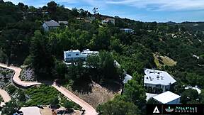 Nuru Slut Jewel Diamanti Slips Oiled Cock Deep After Fixing Neighbor's Shower