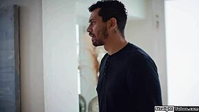 Petite small tits milf cheats on husband with stepbrother's big black cock deepthroat