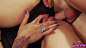 mai bailey's big tits bounce in rough anal ride and cumshot stretch