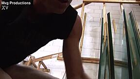 skinny teen slut assfucked humiliated creampied in garage mmf