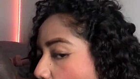 Hotel Blowjob Creampie from Horny Ebony Amateur Couple! -Nysdel