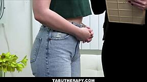 hey big tits milf therapist, threesome family therapy with teen stepdaughter and stepdad?