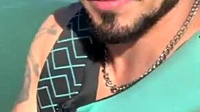 Pov of skinny Brazilian housewife ditching hubby for jetski fuck with instructor watching