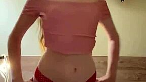 dance sexy, flash those innie pussy lips