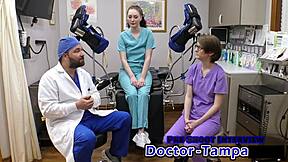 luci starr spreads shaved pussy for dr tampa